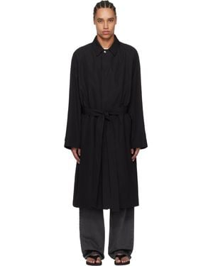 The Row Eugene Coat - Black