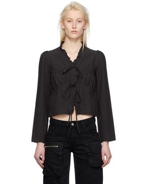 OPEN YY Ssense Exclusive Blouse - Black