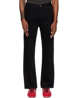 WOOYOUNGMI Straight Jeans - Black