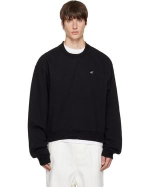 HYACYN Embroidery Sweatshirt - Black