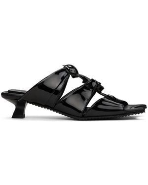 PAULA CANOVAS DEL VAS Diablo Twist Heeled Sandals - Black