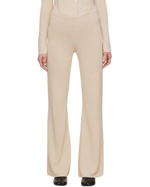 Commission Beige Heather Lounge Trousers - Multicolour