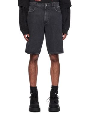 1017 ALYX 9SM Distressed Carpenter Denim Shorts - Black
