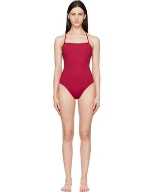 Loulou de Saison Itak Lds Criss-crossing Straps Swimsuit - Red