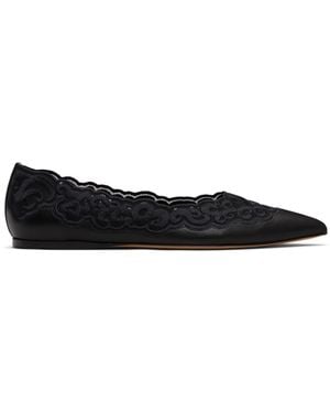 Gabriela Hearst Ziva Ballerina Flats - Black