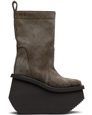 Rick Owens Concordians Factory Boots - Brown
