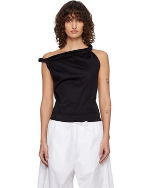Rohe Sculptural Cotton Silk Top - Black