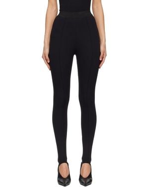Wardrobe NYC Opaque Stirrup Leggings - Black