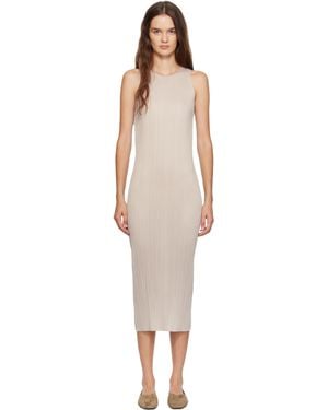 Pleats Please Issey Miyake June New Colourful Basics 4 Maxi Dress - Black
