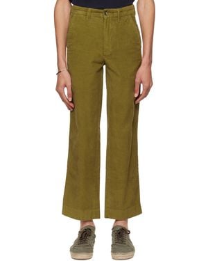 【関税込み】Bode グリーン Italia トラウザーズ グリーン Bode パンツ、スラックス、チノパン メンズ | Lyst