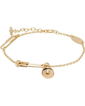 Vivienne Westwood Safety Pin Bracelet - Black