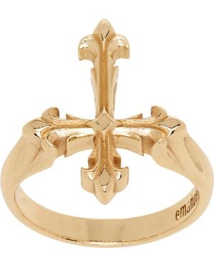 Emanuele Bicocchi Fleury Cross Ring - Metallic