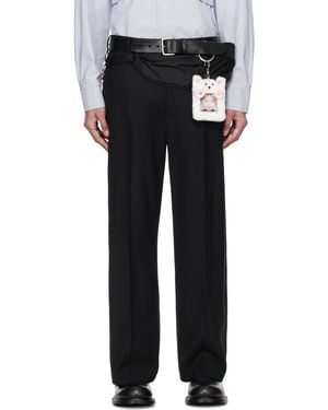 Doublet Tailored Waist Pouch Trousers - Black