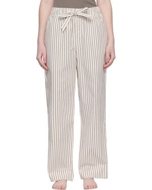 Tekla Off- & Poplin Pajama Pants - White