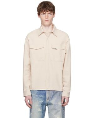 Represent Off- Textured Long Sleeve Shirt - Blue