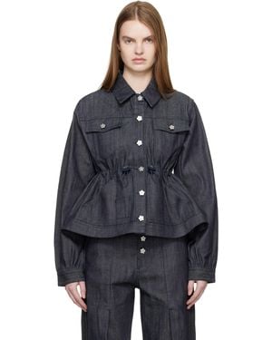 Cecilie Bahnsen Cbcandida Denim Jacket - Black