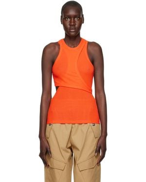 Dion Lee Orange Modular Tank Top
