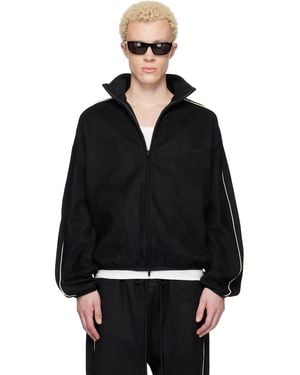 Fear Of God Faux-Suede Fleece Signature Modern Track Jacket - Black