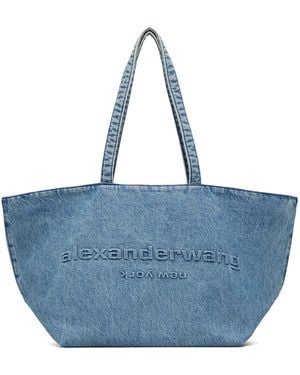 Alexander Wang Denim Punch Tote - Blue