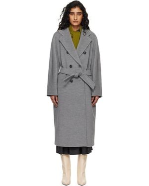 Max Mara グレー Madam 101801 Icon コート - ブラック