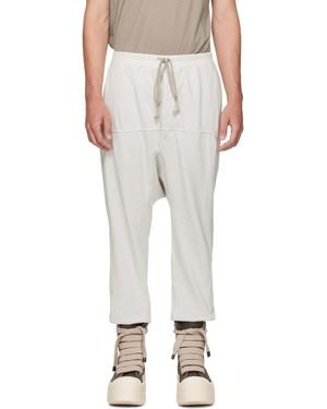 Rick Owens Off- Tower Drawstring Joggers - Natural
