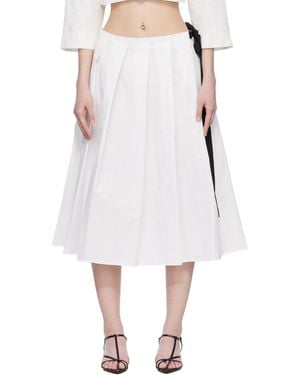 Renaissance Renaissance Cyn Midi Skirt - White