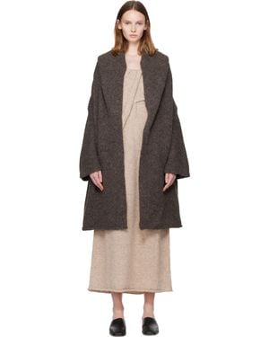 Lauren Manoogian Taupe Capote Coat - Black