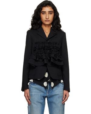Comme des Garçons Gabardine Blazer - Black