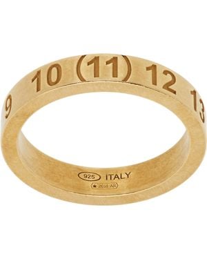 Maison Margiela Number Reference Ring - Metallic