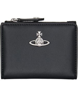 Vivienne Westwood Slim Flap Card Holder - Black