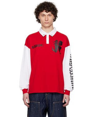 Kusikohc Rugby Long Sleeve Polo - Red