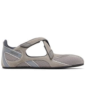 The Attico Taupe & Floor 01 Ballerina Flats - Black