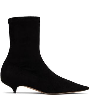 The Row ブラック Liisa Kitten ブーツ