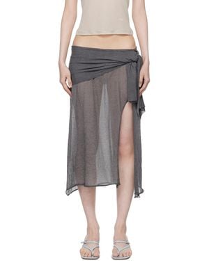 Paloma Wool グレー Dakota ミディアムスカート - ブラック
