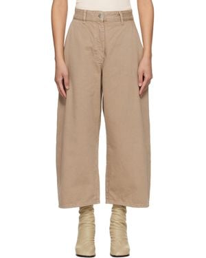Studio Nicholson Taupe Chalco Denim Jeans - Natural