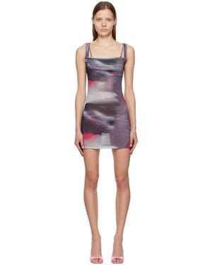 Miaou Purple Ginger Minidress - Black