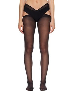 Wolford Individual 12 Stay-Hip Tights - Blue