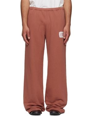 MM6 by Maison Margiela Logo Patch Joggers - Red