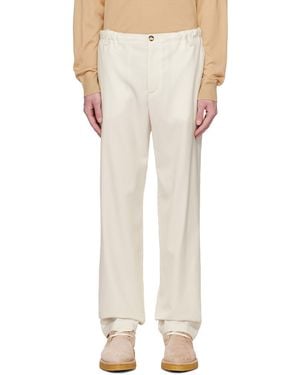 Agnona Agoa Off- Drawstrig Trousers - White