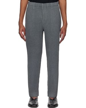 Homme Plissé Issey Miyake Wool Like Light Pants - Black