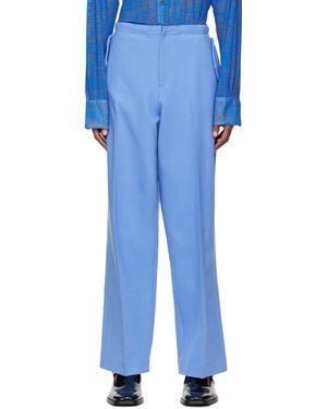 Maximilian Davis Polyester Pants - Blue