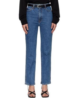 KHAITE Abigail Stretch Jeans - Blue