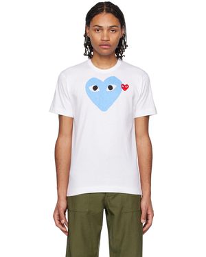 COMME DES GARÇONS PLAY Comme Des Garçons Play ホワイト ハート Tシャツ - マルチカラー