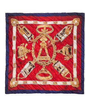 Balenciaga Burgundy Ai Scarf - Red
