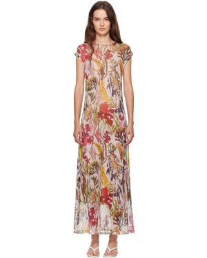 SILK LAUNDRY Mesh Maxi Dress - Black