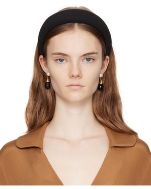 Sophie Buhai ブラック クラシック パフィー カチューシャ - ブラウン
