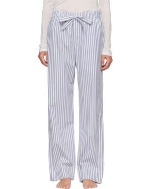 Tekla Poplin Pyjama Trousers - Blue