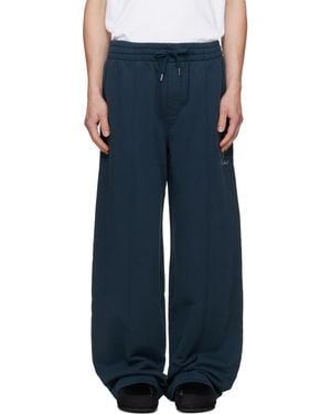 CASABLANCA Drawstring Wideleg Sweatpants - Blue