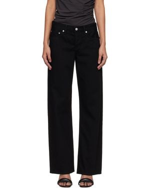Agolde Low Rise Loose Jeans - Black