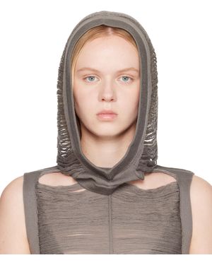 Rick Owens Capuche Jera Grise - Multicolore